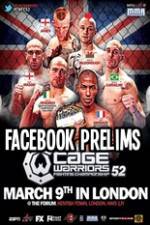 Watch Cage Warriors 52 Facebook Preliminary Fights Watch123movies