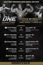 Watch ONE FC 2 Battle of Heroes Undercard Watch123movies