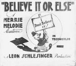 Watch Believe It or Else (Short 1939) Watch123movies