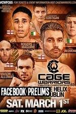 Watch Cage Warriors 65 Facebook prelims Watch123movies